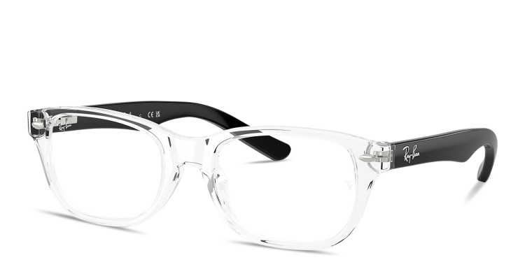 Shop Ray-Ban Junior Optics Kids Square Eyeglasses in Clear online.