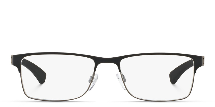 تسوق نظارة طبية مستطيلة امبوريو أرماني بلون أسود أونلاين.