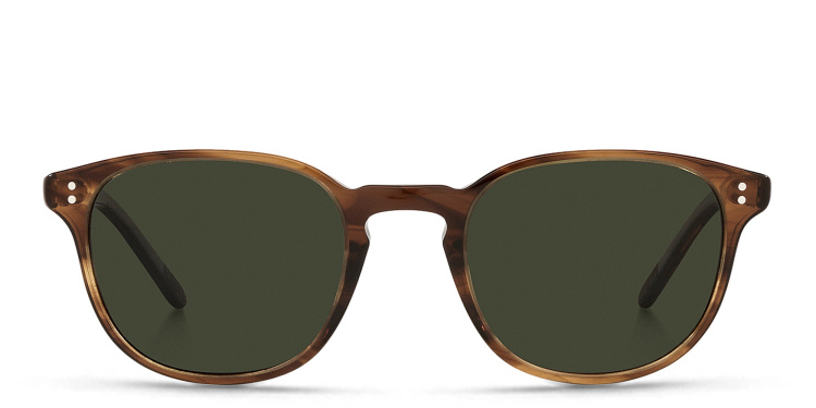 Shop OLIVER PEOPLES Round Sunglasses in Tortoise online.