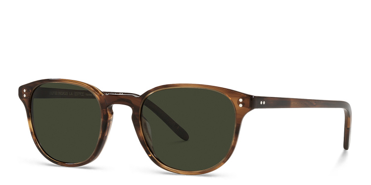 Shop OLIVER PEOPLES Round Sunglasses in Tortoise online.
