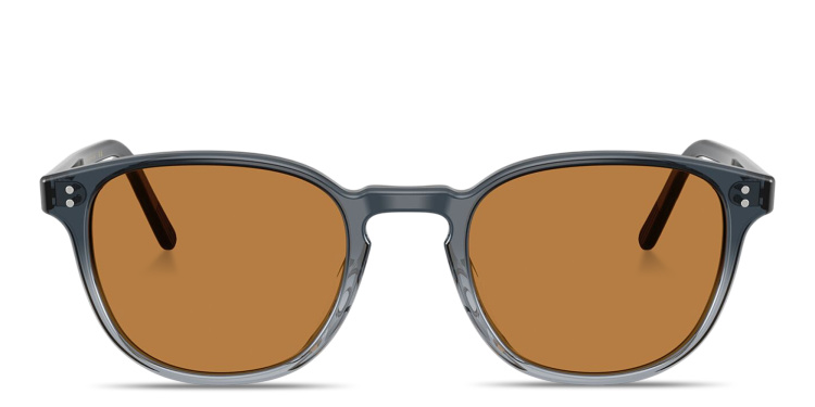Shop OLIVER PEOPLES Fairmont Sun Square Sunglasses in Blue online.