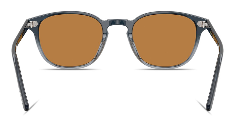 Shop OLIVER PEOPLES Fairmont Sun Square Sunglasses in Blue online.
