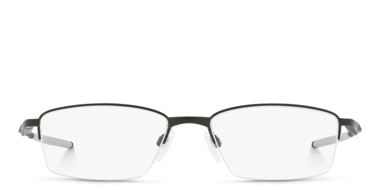 Shop Oakley Limit Switch 0.5 Half-Rim Rectangle Eyeglasses in Black online.