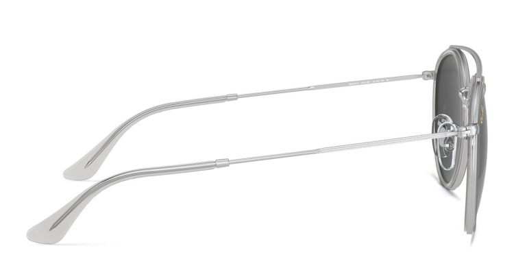 Shop Ray-Ban Unisex Round Sunglasses in Silver online.