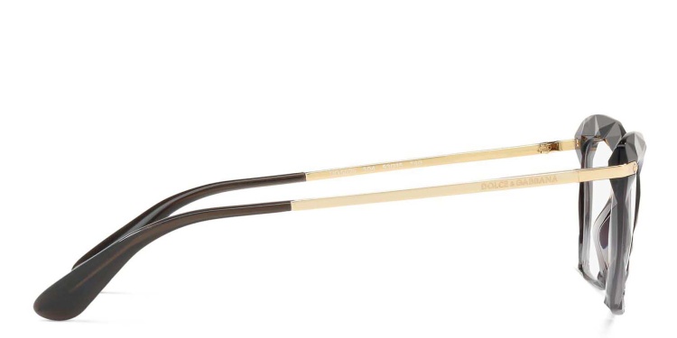 Shop Dolce & Gabbana Cat Eye Eyeglasses in Grey online.