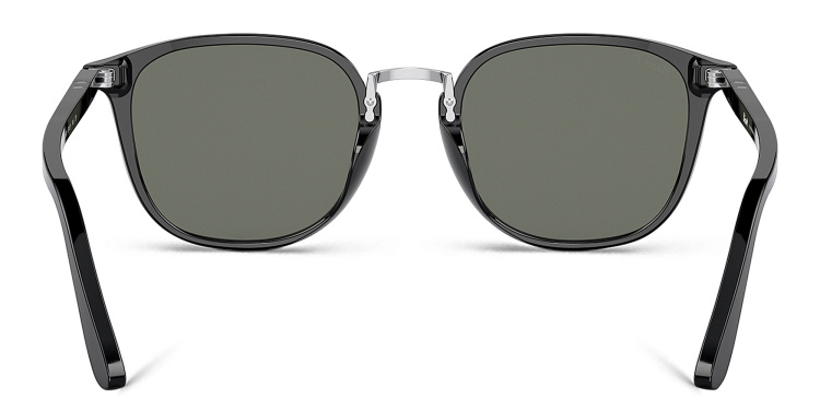 تسوق نظارات شمسية دائرية بيرسول بلون أسود أونلاين.