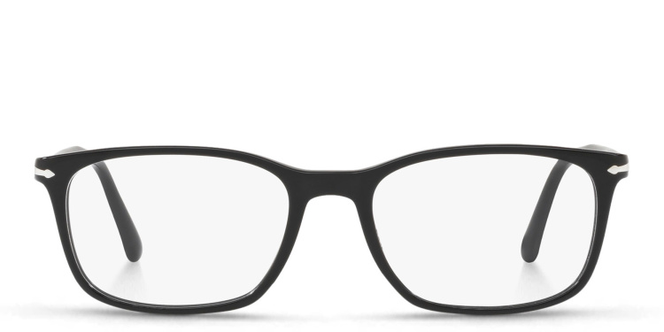 Shop PERSOL Square Eyeglasses in Black online.