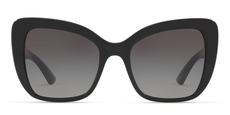 Shop Dolce & Gabbana Butterfly Sunglasses in Black online.