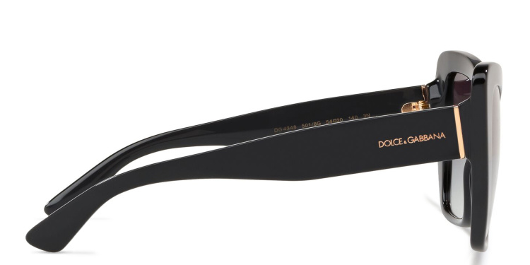 Shop Dolce & Gabbana Butterfly Sunglasses in Black online.