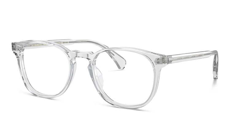Shop OLIVER PEOPLES Finley Esq. Round Eyeglasses in Clear online.