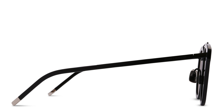 Shop SAINT LAURENT Round Sunglasses in Black online.