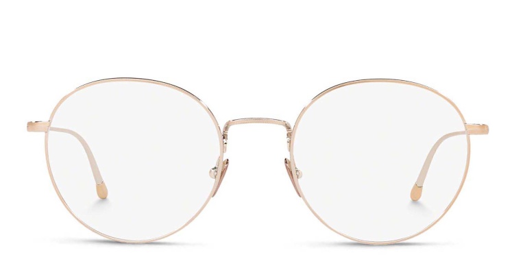 تسوق نظارة طبية بإطار دائري جورجو أرماني بلون ذهبي أونلاين.