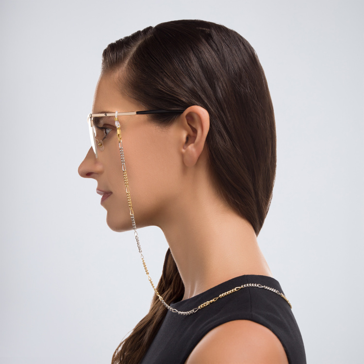 Shop Uoptic Gold & Palladium Plated Glasses Chain in Multicolor online.