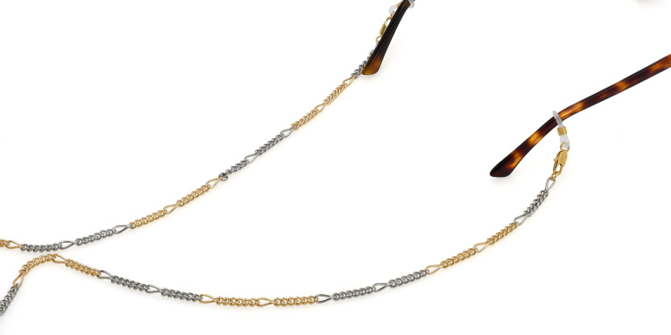 Shop Uoptic Gold & Palladium Plated Glasses Chain in Multicolor online.