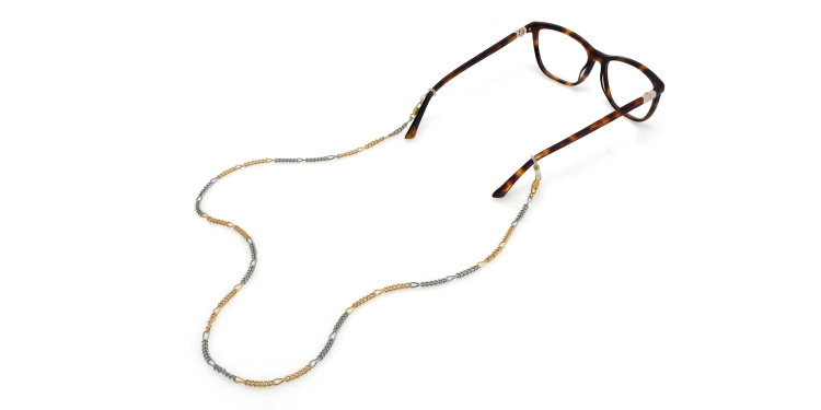 Shop Uoptic Gold & Palladium Plated Glasses Chain in Multicolor online.