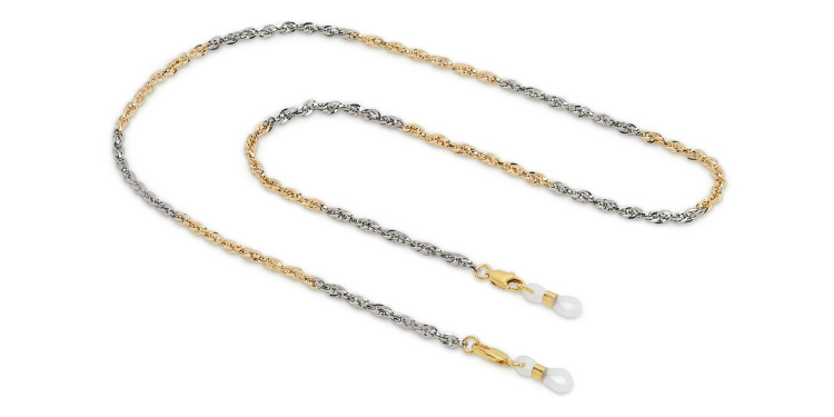 Shop Uoptic Gold & Palladium Plated Glasses Chain in Multicolor online.