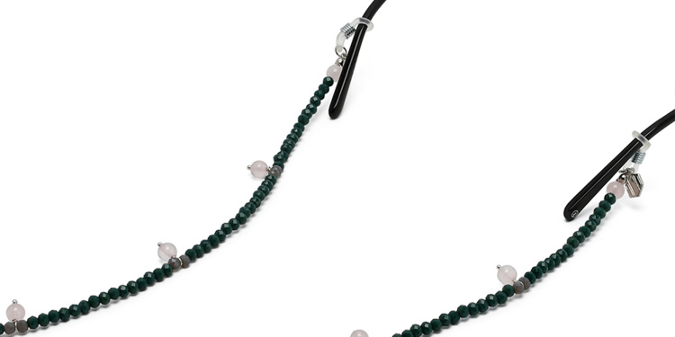 تسوق سلسلة نظارات بالكوارتز الوردي والكريستال ذا ريتشي ديستريكت بلون أخضر أونلاين.