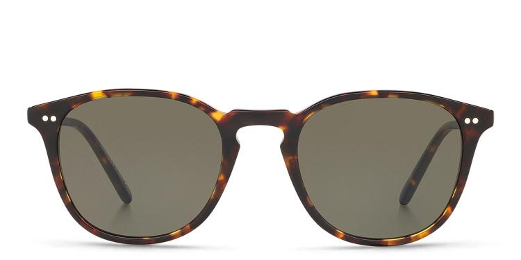 Shop OLIVER PEOPLES Unisex Square Sunglasses in Havana online.