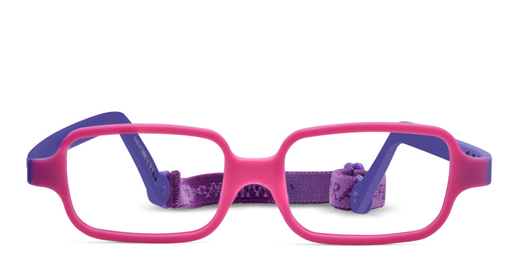 Shop Mira Flex Joy A3-5 Kids Rectangle Eyeglasses in Pink online.