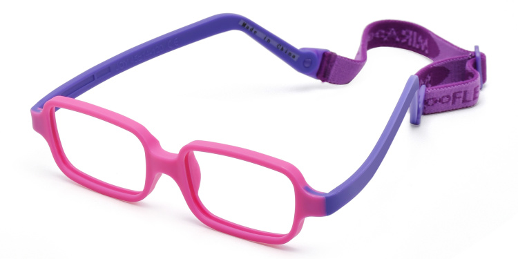 Shop Mira Flex Joy A3-5 Kids Rectangle Eyeglasses in Pink online.
