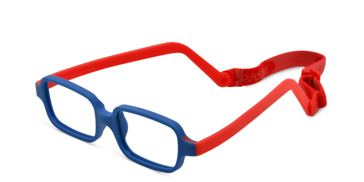 Shop Mira Flex Joy A3-5 Kids Rectangle Eyeglasses in Blue online.