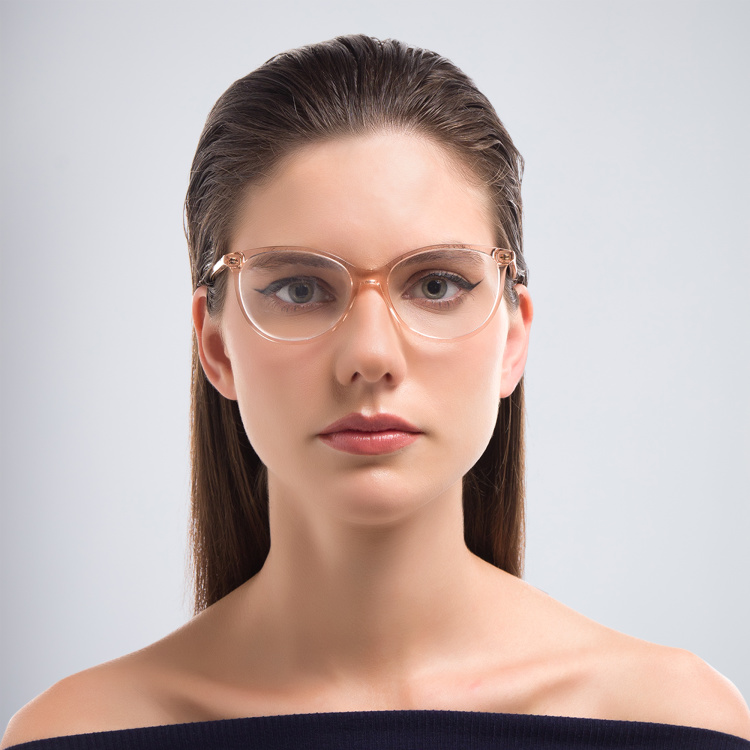 Shop GUCCI Cat-Eye Eyeglasses in Nude online.
