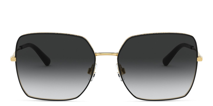 Shop Dolce & Gabbana Square Sunglasses in Black online.