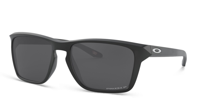 Shop Oakley Sylas Rectangle Sunglasses in Black online.