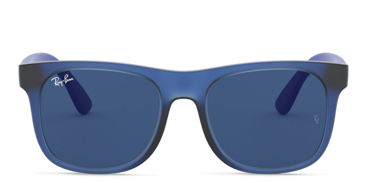 Shop Ray-Ban Junior Kids Wayfarer Square Sunglasses in Blue online.