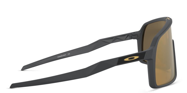 Shop Oakley Sutro Oversized Wide Mask Sunglasses in Black online.