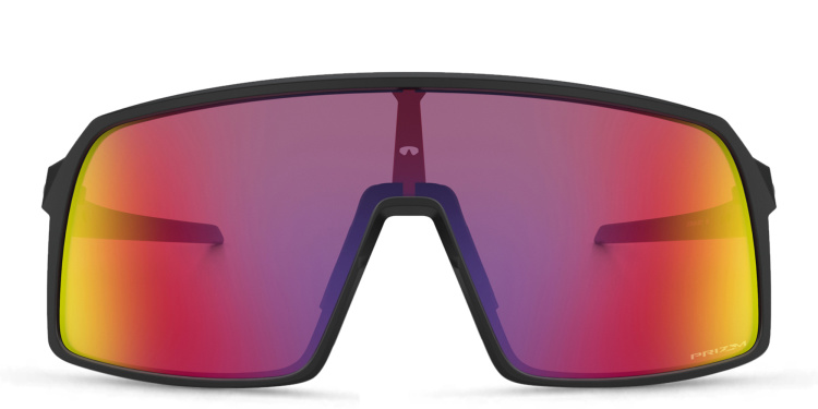 Shop Oakley Sutro Oversized Wide Mask Sunglasses in Black online.