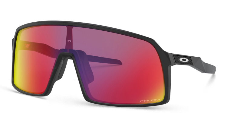 Shop Oakley Sutro Oversized Wide Mask Sunglasses in Black online.