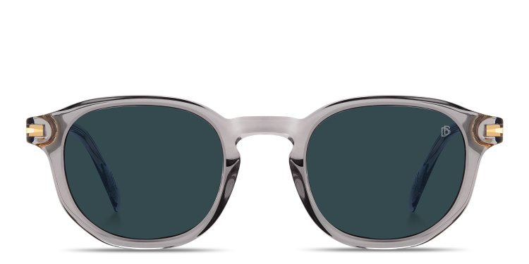 Shop DAVID BECKHAM Talisman Round Sunglasses in Grey online.