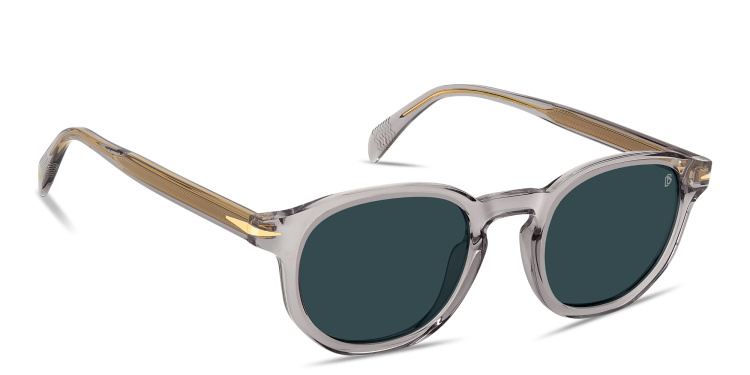 Shop DAVID BECKHAM Talisman Round Sunglasses in Grey online.