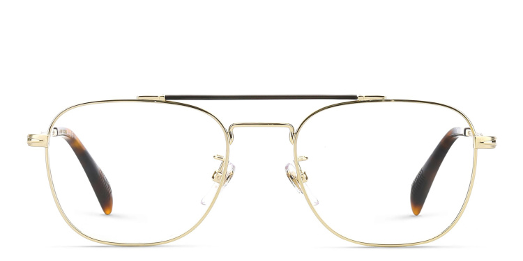 تسوق نظارة طبية مربعة ديفيد بيكهام بلون ذهبي أونلاين.