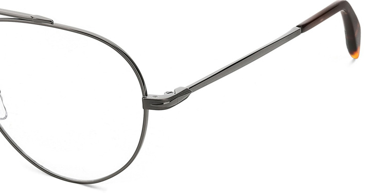 Shop DAVID BECKHAM Wide Pilot Eyeglasses in Black online.