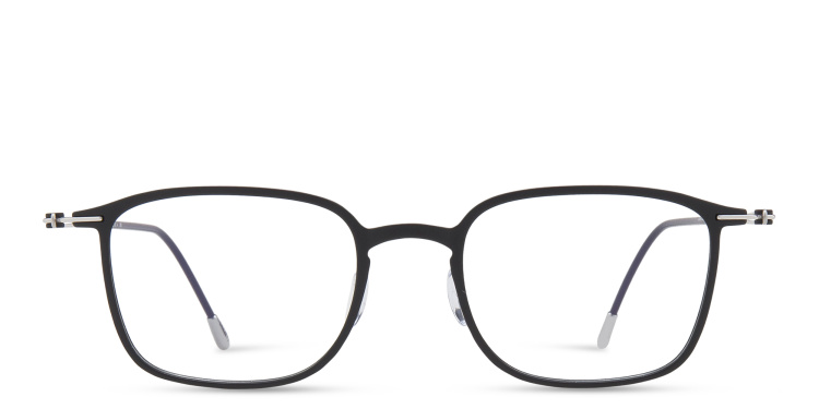 Shop Silhouette Square Eyeglasses in Black online.