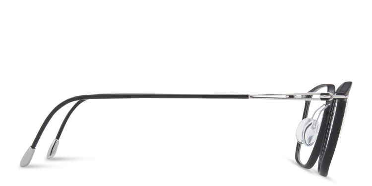 Shop Silhouette Square Eyeglasses in Black online.