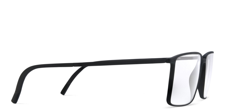 Shop Silhouette Rectangle Eyeglasses in Black online.