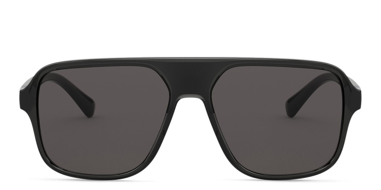 تسوق نظارة شمسية مربعة دولتشي آند غابانا بلون أسود أونلاين.