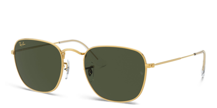 Shop Ray-Ban Frank Square Sunglasses in Gold online.