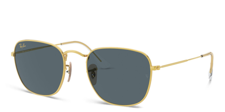 Shop Ray-Ban Frank Square Sunglasses in Gold online.