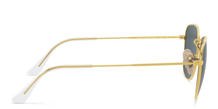 Shop Ray-Ban Frank Square Sunglasses in Gold online.