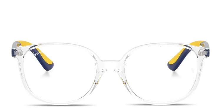 Shop Ray-Ban Junior Optics Kids Square Eyeglasses in Clear online.