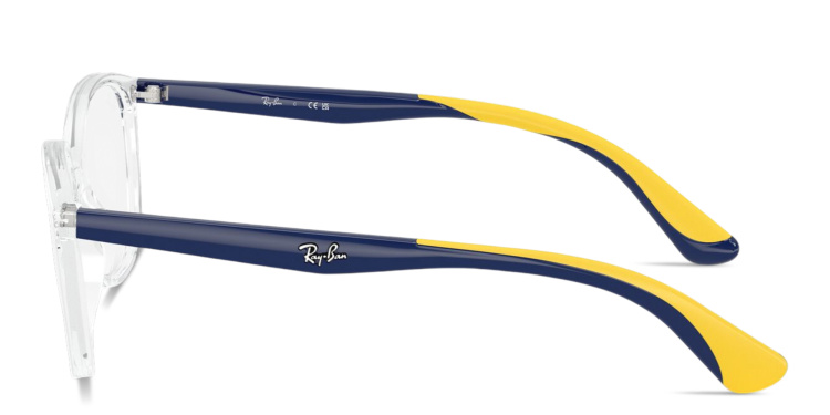 Shop Ray-Ban Junior Optics Kids Square Eyeglasses in Clear online.