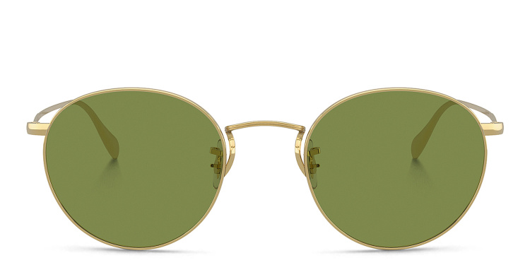 تسوق نظارات شمسية بانتوس للجنسين أوليفر بيبلز بلون ذهبي أونلاين.