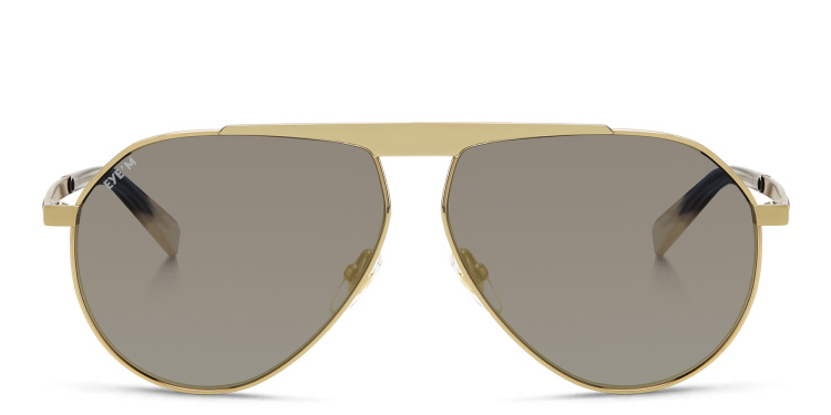تسوق نظارة شمسية بإطار أفياتور EYE'M بلون ذهبي أونلاين.
