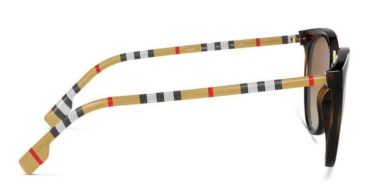 Shop BURBERRY Panthos Sunglasses in Havana online.