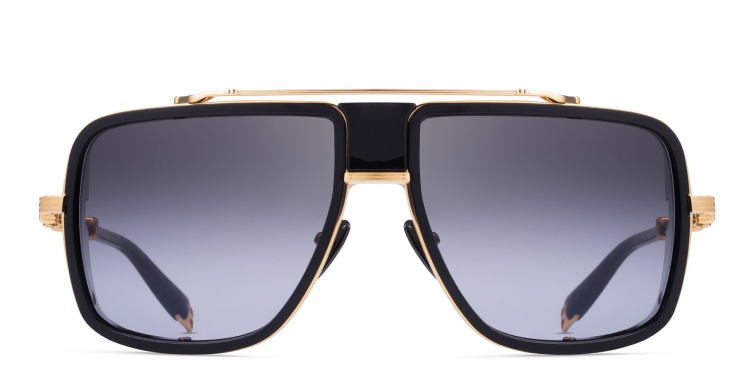 Shop BALMAIN O.R. Unisex Aviator Sunglasses in Gold online.