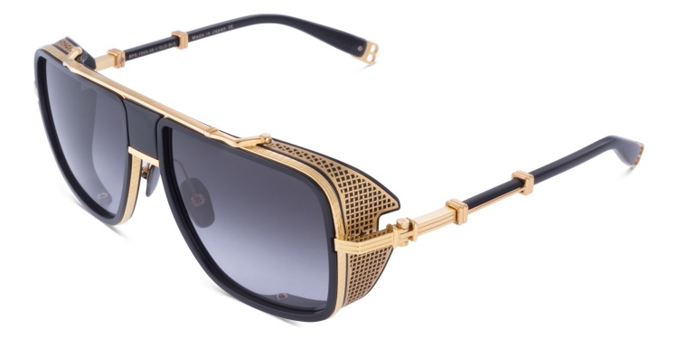 Shop BALMAIN O.R. Unisex Aviator Sunglasses in Gold online.